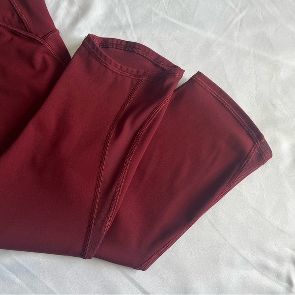 Lululemon Train Times Crop (17") - Size 6 Deep Rouge - Picture 7 of 9